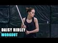 Daisy Ridley REY Star Wars Actress Training Hard Workout