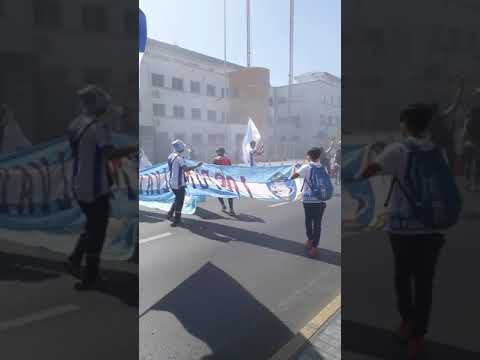 "Deportes Antofagasta vs Universidad de Concepcion - Carnaval Albiceleste previo al partido" Barra: Los Pumas &bull; Club: Deportes Antofagasta
