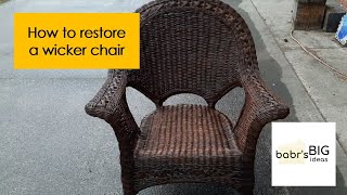 wicker chair restoration