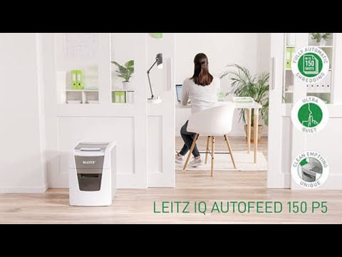 Papiervernietiger Leitz IQ Auto+ Office 150 P5 snippers 2x15mm