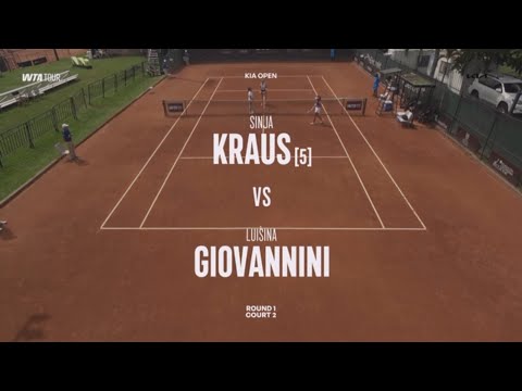 (5) Sinja Kraus (AUT) vs Luisina Giovannini (ARG) 18 yrs  - Game, Set, Match