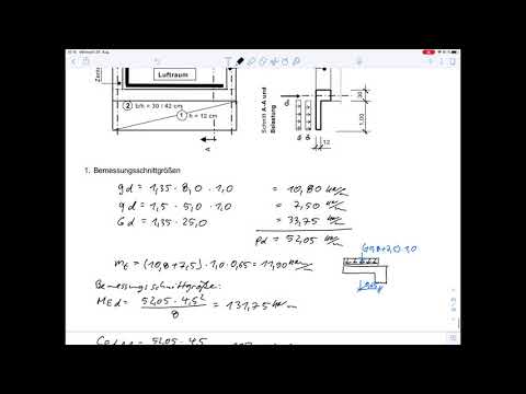 Design of T-beams – Bending, Shear Force, Torsion – Rep. Reinforced Concrete Structures 3 (Exam S...
