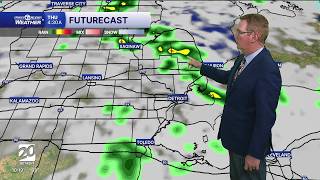 Rain chances overnight