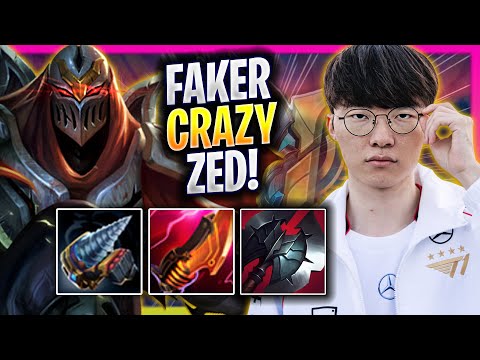 FAKER CRAZY GAME WITH ZED! - T1 Faker Plays Zed MID vs Xerath! | Season 2025