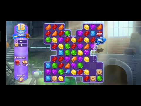 Wonka's World of Candy Match 3-Level 27 NO BOOSTERS #wonka #wonkasworldofcandy #match3