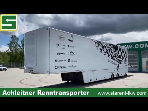 verkauft  - Achleitner Renntransporter, Laderampe, Vorzelt, TR21112, www.starent-lkw.com