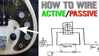 How to wire an Active/Passive Bypass Switch for a Bass Preamp