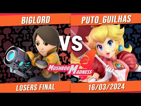 BigLord vs Puto_Guilhas - Losers Final - Mushroom Madness #2 | Mii Gunner vs Peach, Corrin