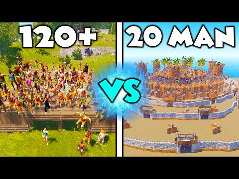 Can 120+ RAIDERS defeat a 150,000+ hour team? - Rust