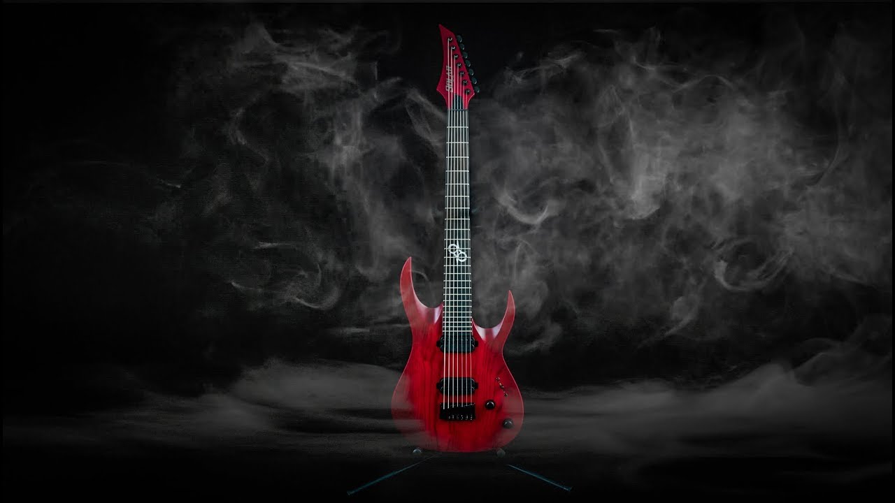 Solar A2.7TBR SK 7-String Electric Guitar - Trans Blood Red Matte