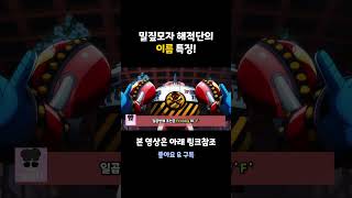 (원피스) 밀짚모자 해적단 맴버이름의 특징!