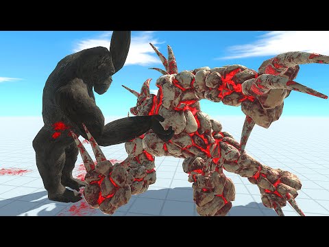 LAVA GOLEM MUTANT vs GORO ALL UNIT (Mutant Primates) - New Update Animal Revolt Battle Simulator