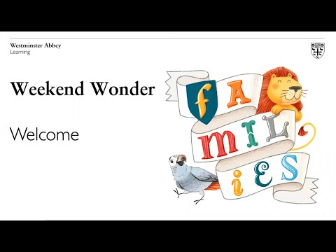 Weekend Wonders - Welcome