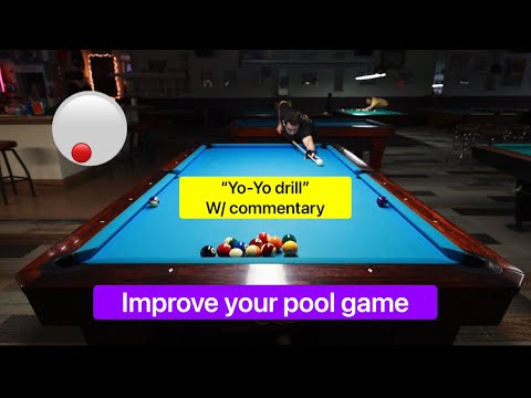 The “yo-yo” drill with commentary. Improve your pool game!