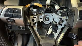 How to Replace the Clock Spring on a 2011 Toyota Corolla S | Airbag Light & Horn Fix