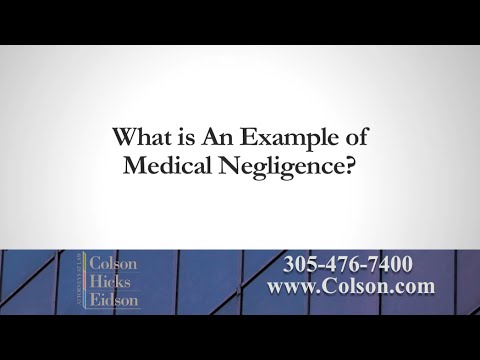 What is An Example of Medical Negligence?