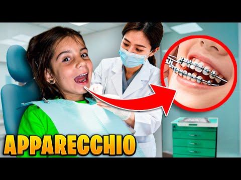 AURORA METTE L'APPARECCHIO AI DENTI DAL DENTISTA PER LA PRIMA VOLTA CON PAPÀ MIKE E LAURA!