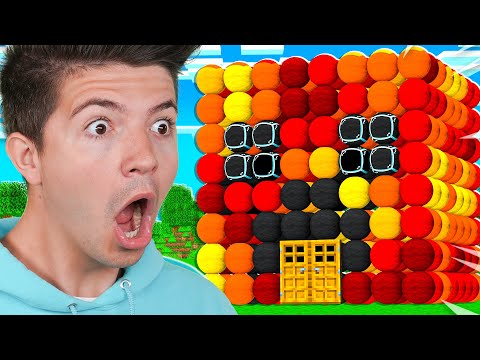 Building a Minecraft House BUT You Can't Use Blocks!