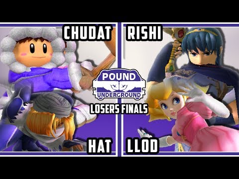 Pound Underground - VGBC | Rishi & lloD Vs. hat & Liquid | Chudat - Smash Melee Doubles Losers Final