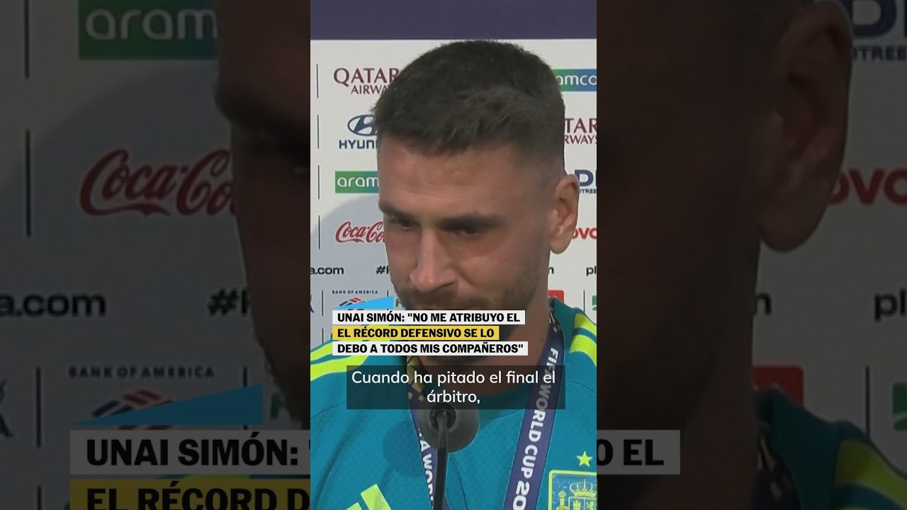 Unai Simón, tras ganar el Mundial: «Se lo debo a todos mis compañeros» #shorts