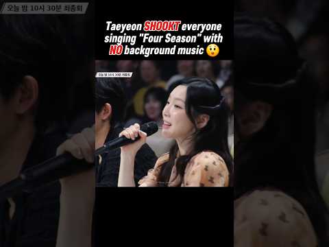 Taeyeon MIC ON no BGM needed 🥹 #shorts #girlsgeneration #kpop