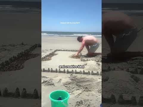 He Was Just Bored at the Beach…