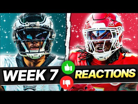 Fantasy Football Week 7 Reactions - WE KNOW THE GOOD TEAMS