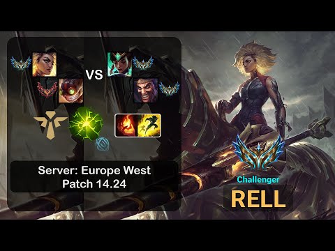 Rell Support + Ziggs vs Karma + Draven - EUW Challenger - Patch 14.24