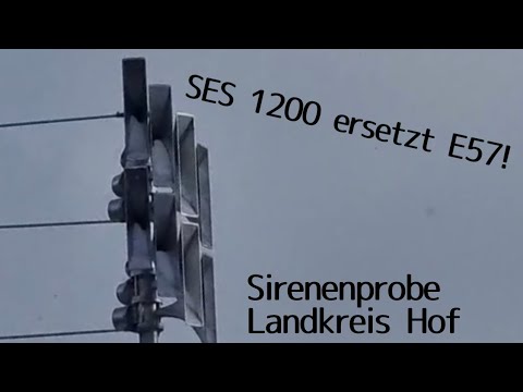 Sirenenprobe einer SES 1200 bei der Feuerwehr (Sirenenprobe Unterkotzau - Landkreis Hof)