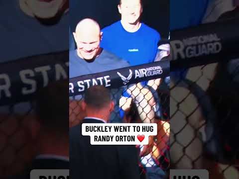 Joaquin Buckley went to hug Randy Orton after winning at #UFCStLouis