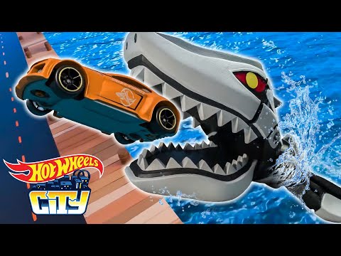 Cidade Hot Wheels Sob Ataque! As Aventuras com Tubarões Mais Épicas de Hot Wheels 🦈