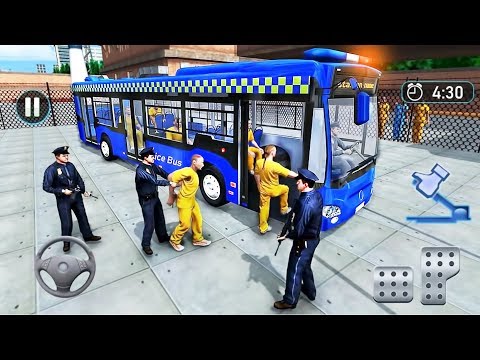City Police Bus Drive : Jail Prisoner Transport Driver Simulator 3D - Android GamePlay