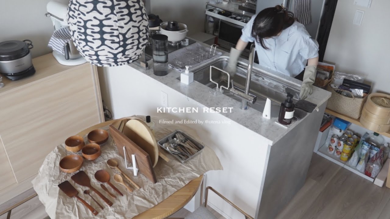 【キッチンリセットルーティン】清潔なキッチンを保つ、お手入れの日