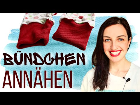 Bündchen nähen auf Hosenbeine und Ärmel einfach mit und ohne Overlock mit Svetlana von Nahtlicht