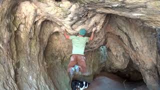 Video thumbnail of Vnitřní Svět Vítězů, 8A+_8B. Moravský kras