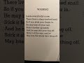 Warning by Shel Silverstein