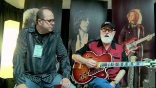 Mike McGuire of the Gibson Custom Crimson Division  •  NAMM 2012