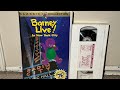 Barney Live In New York City 1994 VHS