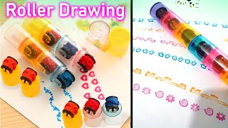 Colorful Ink Pad Stamp Roller 🎨 Fun Drawing Toy for Kids & Preschool Learning