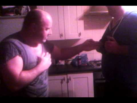 Ian bishop performing Bruce Lees 1 inch punch