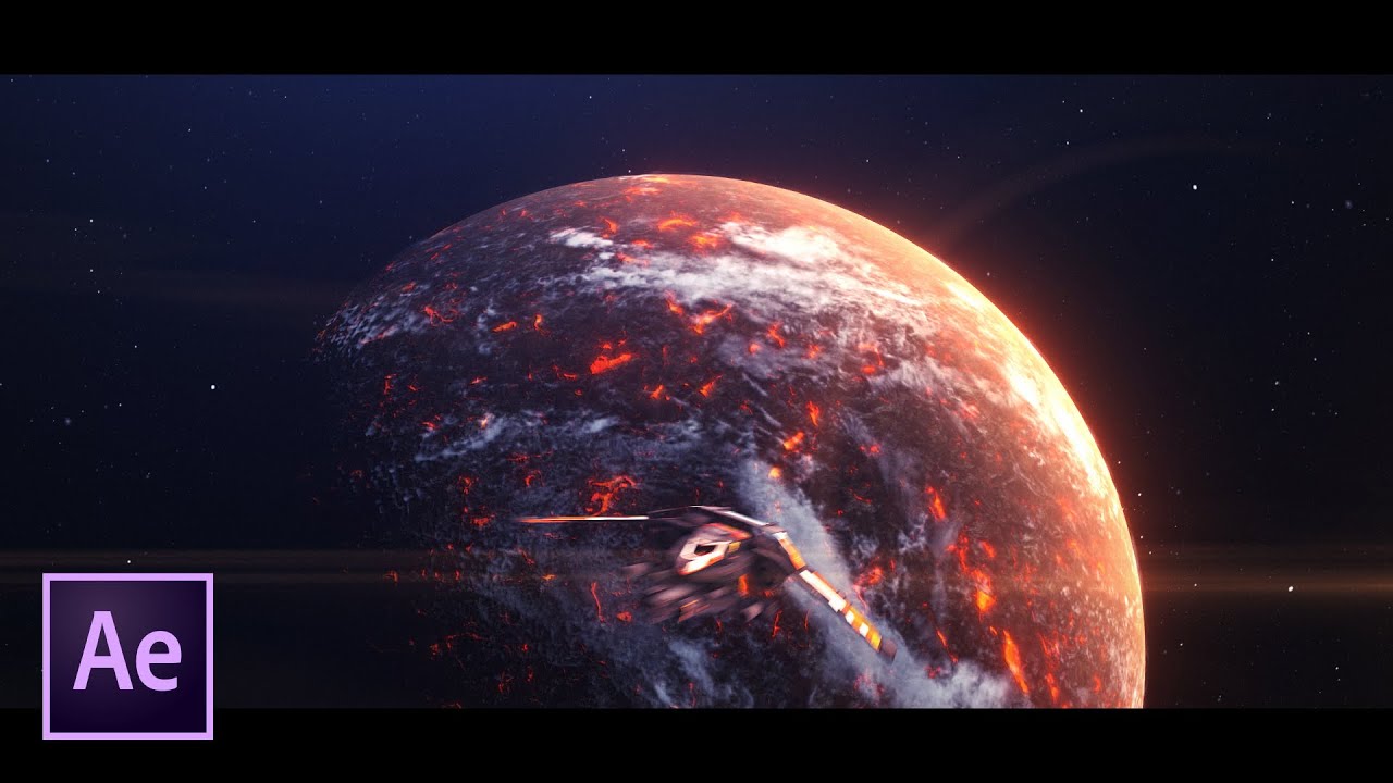 Space scene in after effects by AeMachine