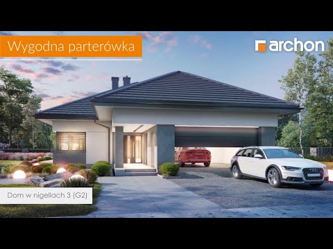 Dom w nigellach 3 (G2) – Wygodna parterówka I ARCHON+ Projekty Domów