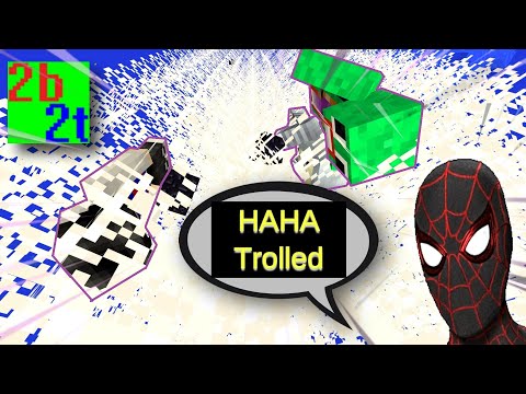 Trolling New Players With MASSIVE Web Trap In Minecraft On 2b2t As Spider-Man Miles Morales For PS5