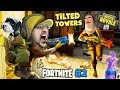 FORTNITE #2 w/ HELLO NEIGHBOR! Looting, Shooting, My Dog is Tooting! (The Tilted Towers Sniper)