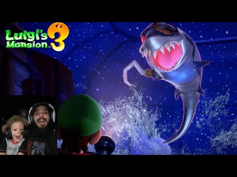 Luigi's Mansion 3 - Gameplay Walkthrough - Captain Fishook Boss! 12F The Spectral Catch!