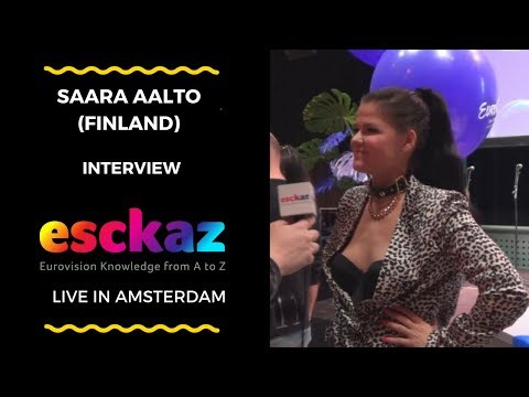 ESCKAZ in Amsterdam:  Interview with Saara Aalto (Finland at the Eurovision 2018)
