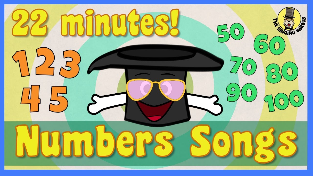 Number Songs for Kids | Kids Song Compilation | The Singing Walrus