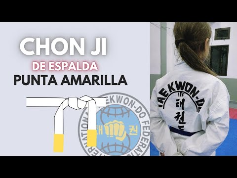 Forma Cinturón PUNTA AMARILLA de ESPALDA | Chon Ji Tul