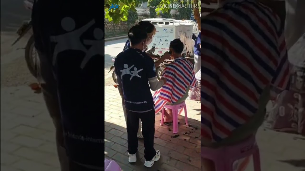 Mobile Snapshots Part 80 - Mobile Barber Vocational Training in Luang Prabang
