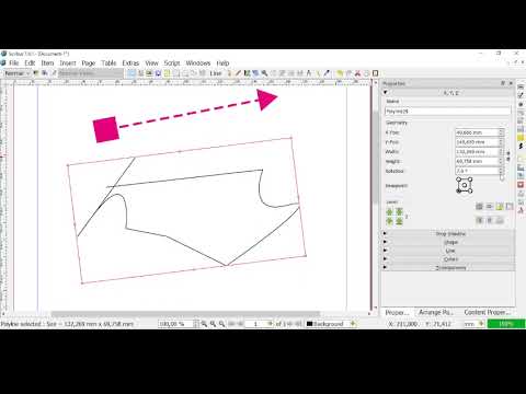 SCRIBUS - Lesson 10 - Vectors, Raster Pictures, Paths and Images, Bezier Curve, Split and Unite Path